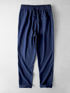 Straight-Leg Linen Pants