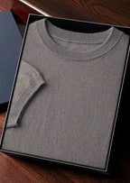 100% CASHMERE CLASSIC CREWNECK T-SHIRT