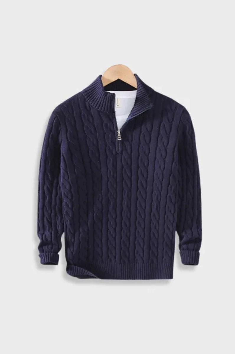 Pasano Cable Knit Zip Up