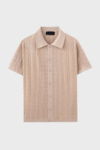 Knitted Button Up Shirt