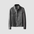 Old Money Stretch Suede Lapel Jacket