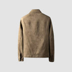 Old Money Stretch Suede Lapel Jacket