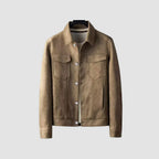 Old Money Stretch Suede Lapel Jacket