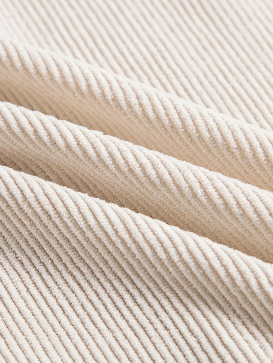 Short Sleeve Corduroy Button Shirt