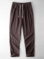 Straight-Leg Linen Pants
