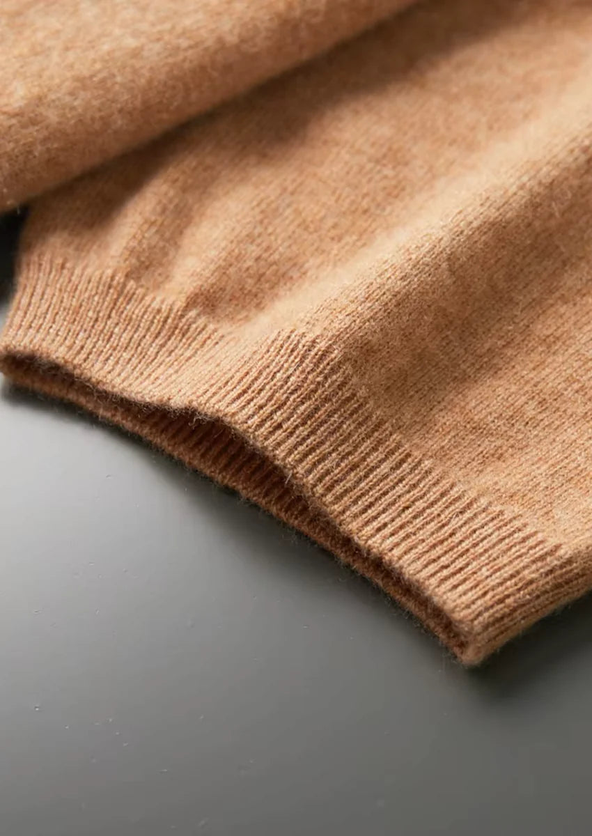 100% CASHMERE CLASSIC CREWNECK T-SHIRT