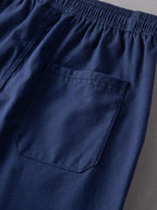 Straight-Leg Linen Pants