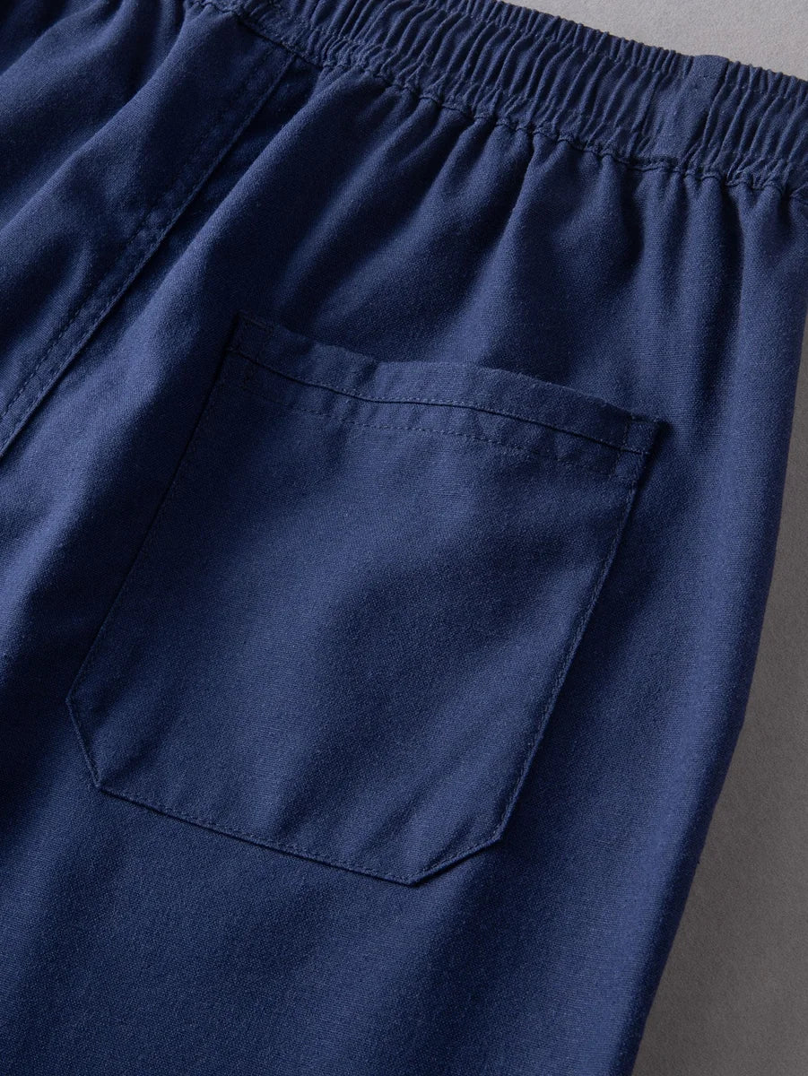 Straight-Leg Linen Pants