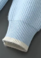 NORVALE WOOL TWO TONE CREWNECK