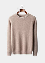 NORVALE WOOL TWO TONE CREWNECK