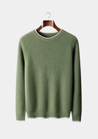 NORVALE WOOL TWO TONE CREWNECK