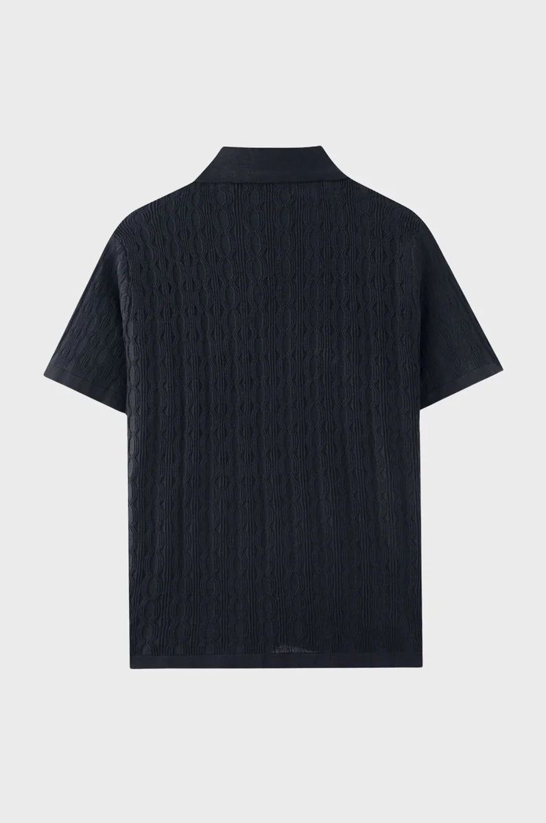 Knitted Button Up Shirt