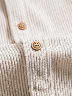 Short Sleeve Corduroy Button Shirt