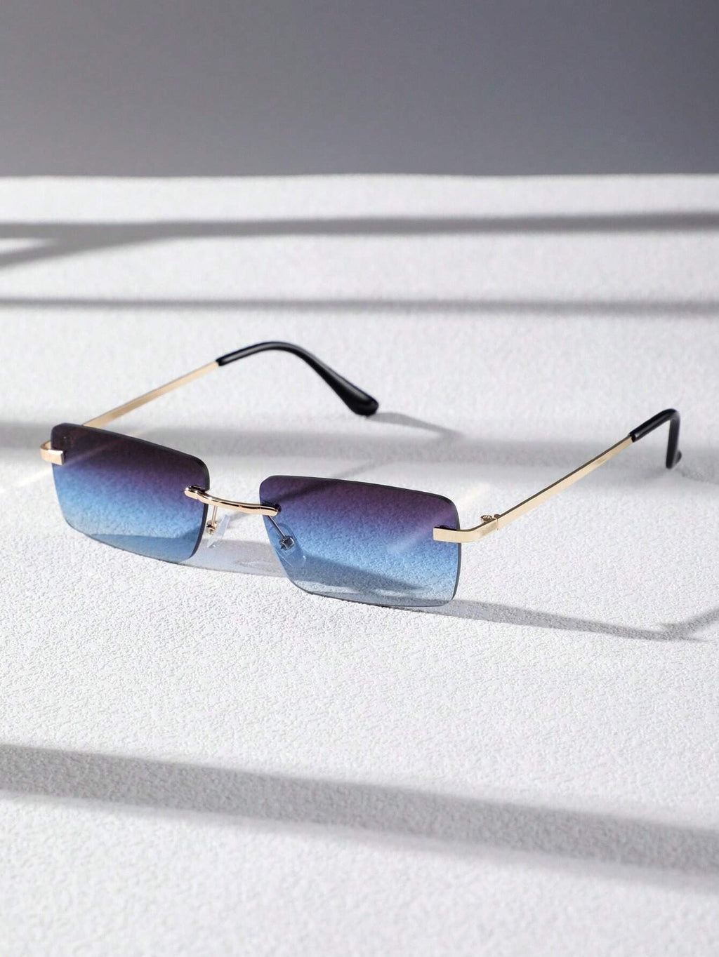 Old Money Two-Tone Metal Rimless Glasses