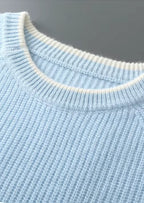 NORVALE WOOL TWO TONE CREWNECK