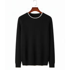 NORVALE WOOL TWO TONE CREWNECK
