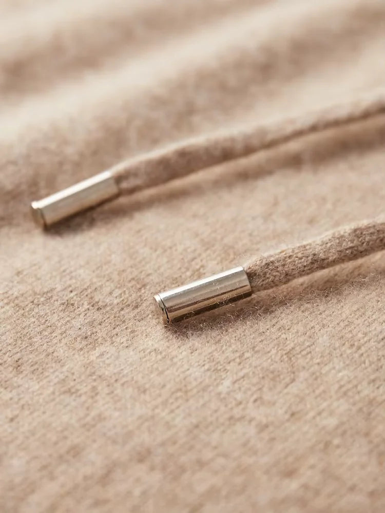 100% CASHMERE HOODED SWEATER