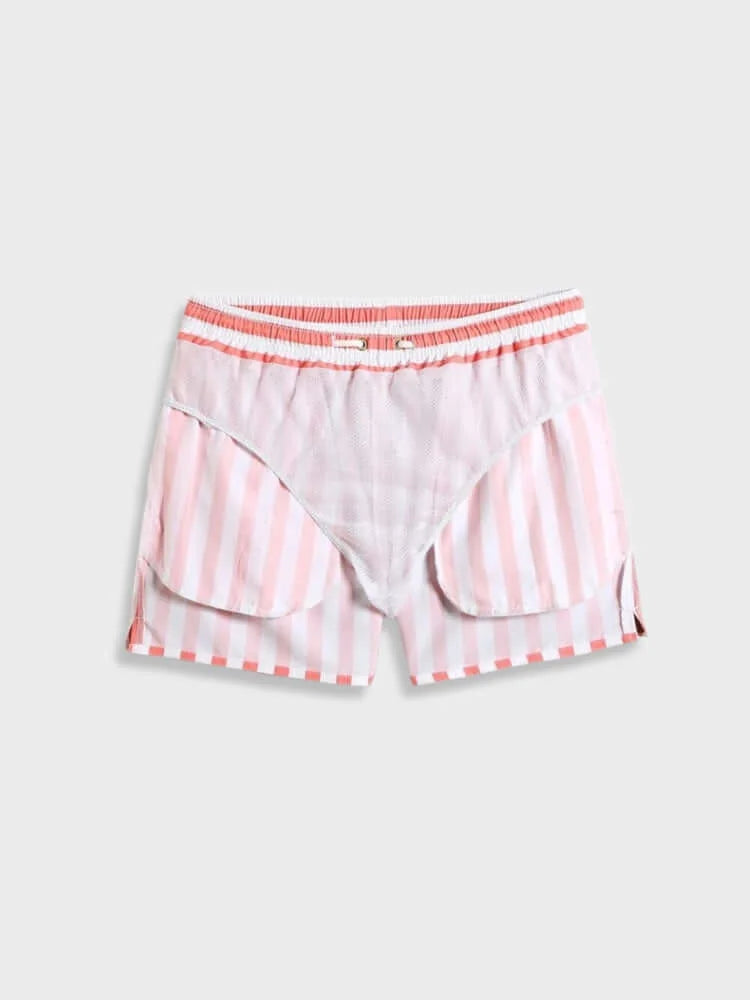 Striped Red Swimshort Monaco