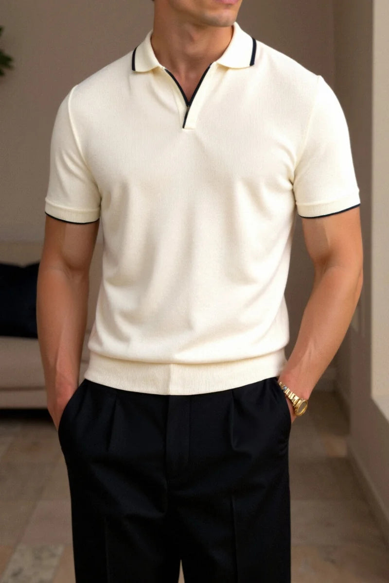 Norvale Contrast Slim Fitted Polo