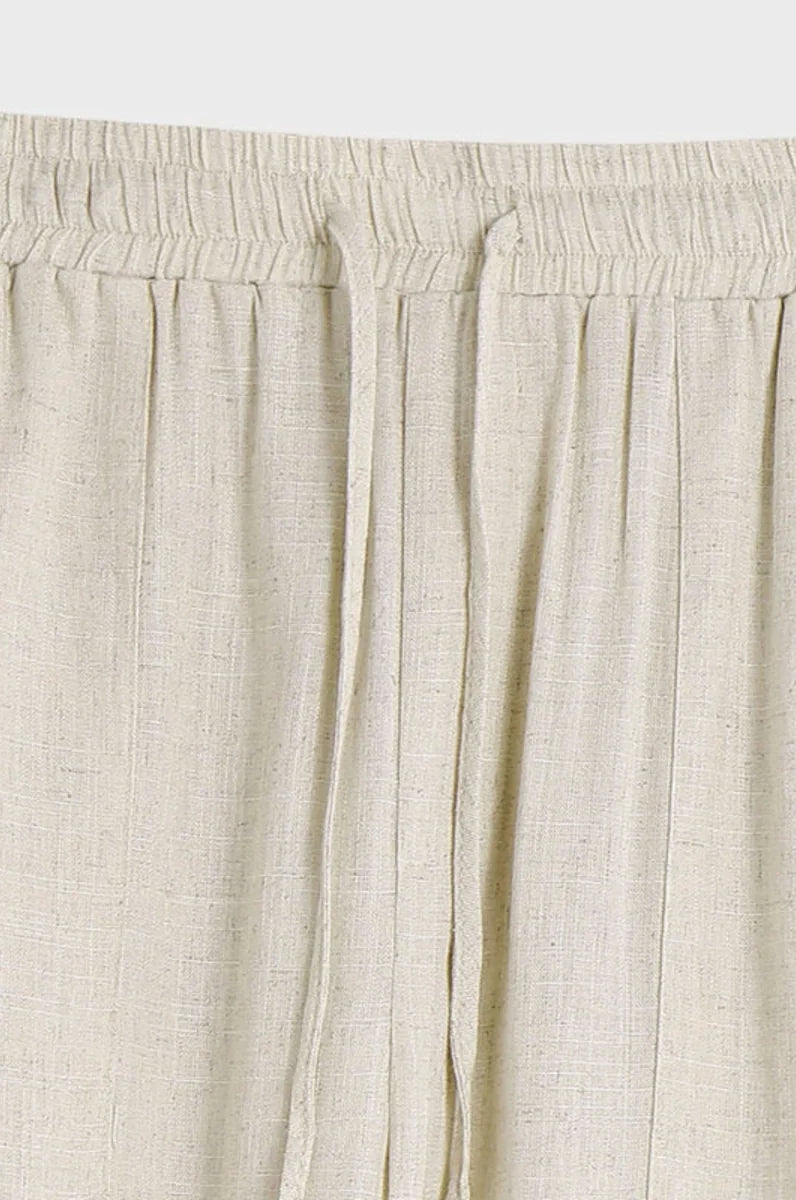 Melange Linen Pants