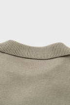 Collar Knitted Short Sleeve Shirt