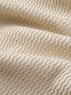Jacquard Knit Polo with V-Neck and Slim Tapered Pants