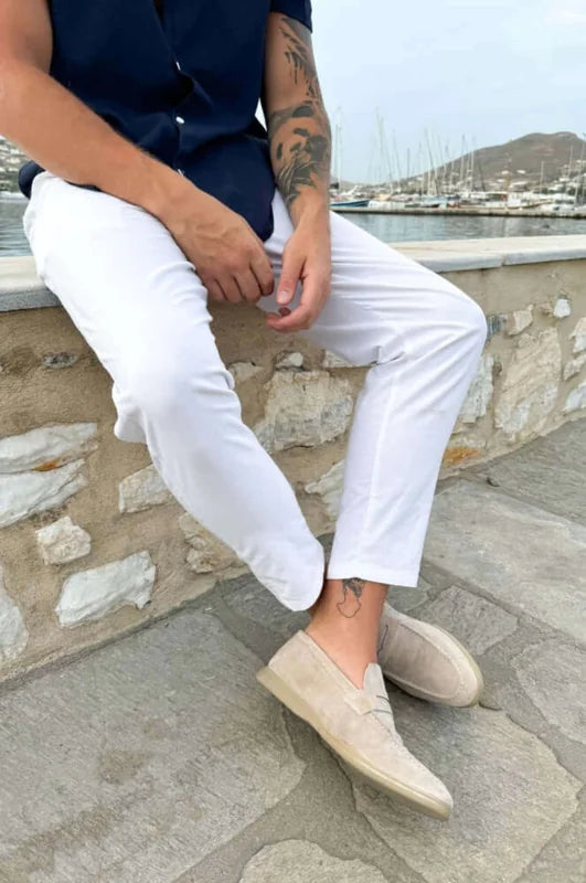 Suede Leather Loafers