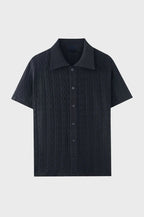 Knitted Button Up Shirt