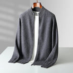 Old Money Men’s Cashmere Zip Jacket