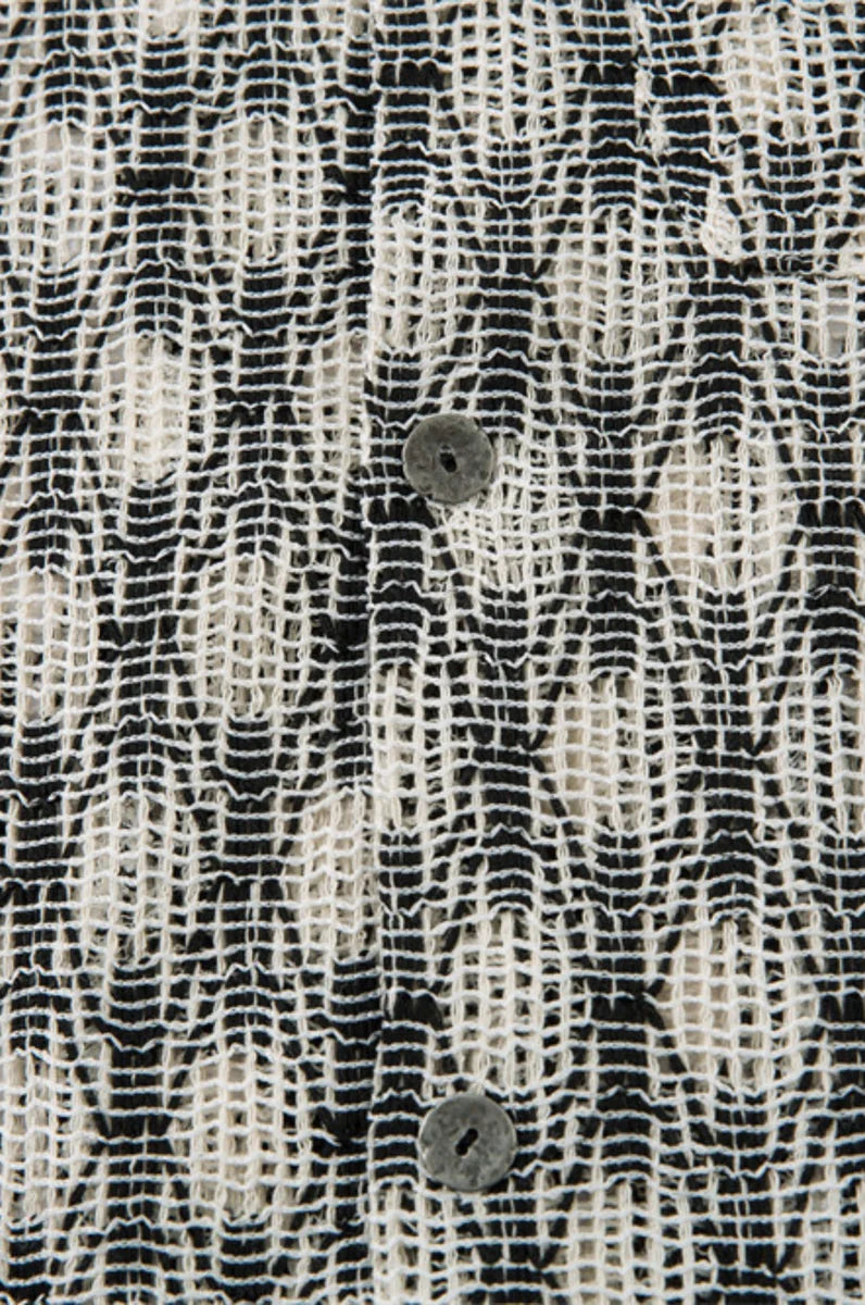 Knitted Hollow Out Shirt