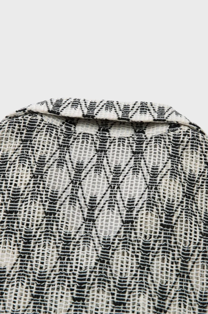 Knitted Hollow Out Shirt