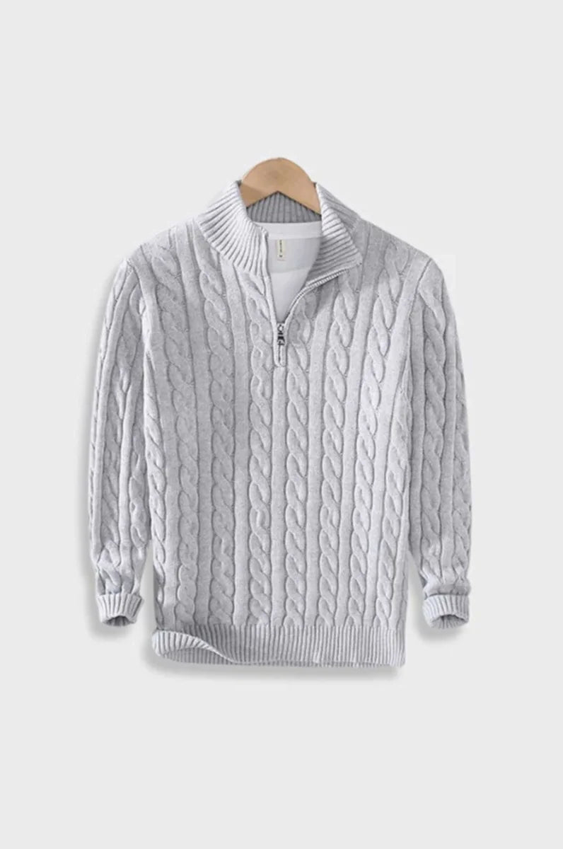 Pasano Cable Knit Zip Up