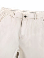 Straight-Leg Pants with Elastic Waistband
