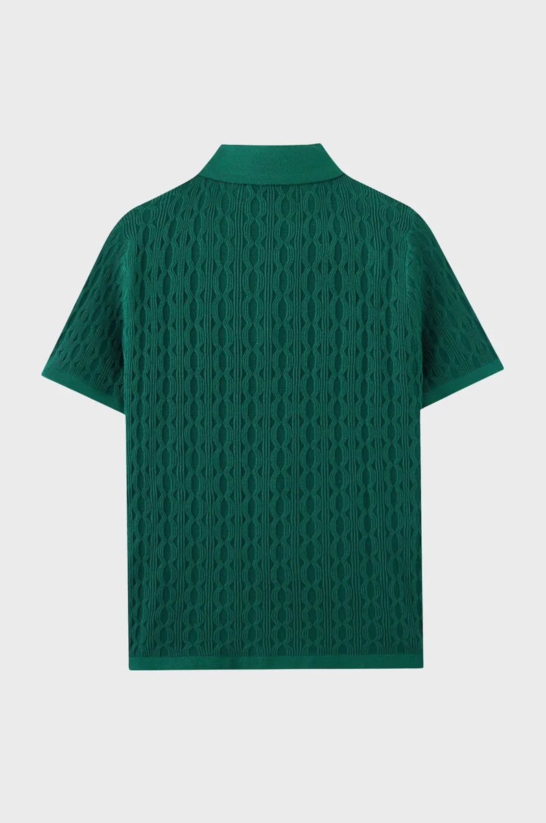 Knitted Button Up Shirt