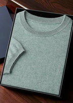 100% CASHMERE CLASSIC CREWNECK T-SHIRT