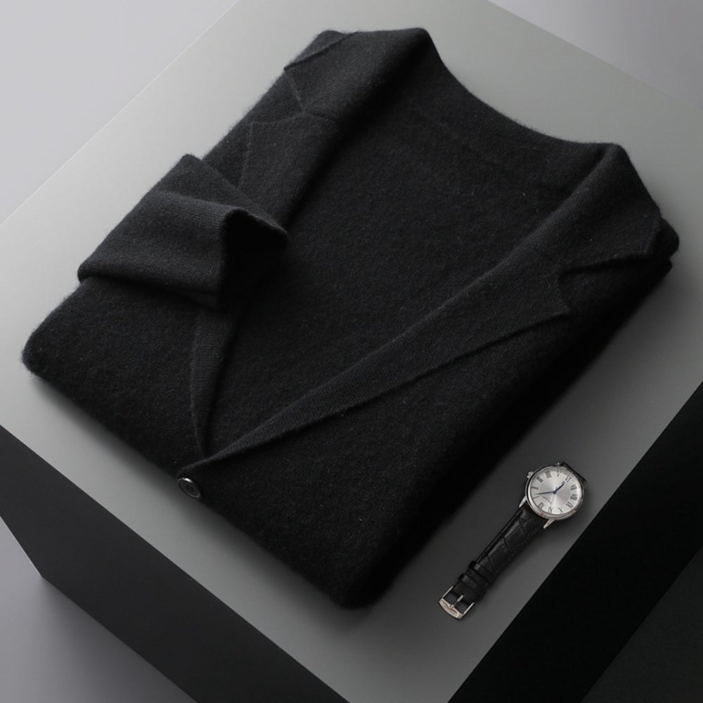 Old Money V-Neck Pure Cashmere Wool Cardigan