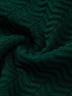 Knit Polo Shirt with Textured Contrast and Slim Tapered Fit Pants