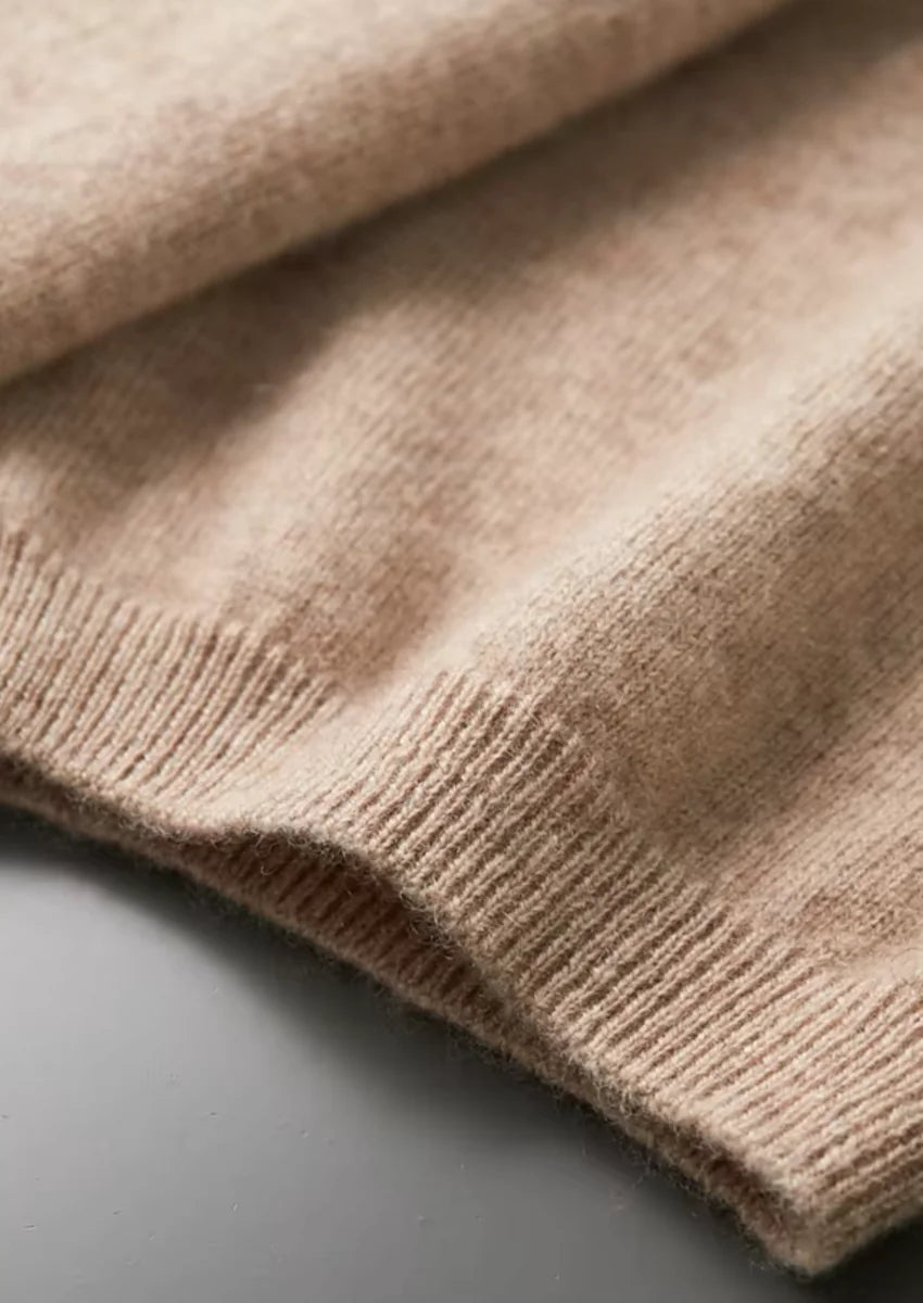 100% CASHMERE CLASSIC CREWNECK T-SHIRT