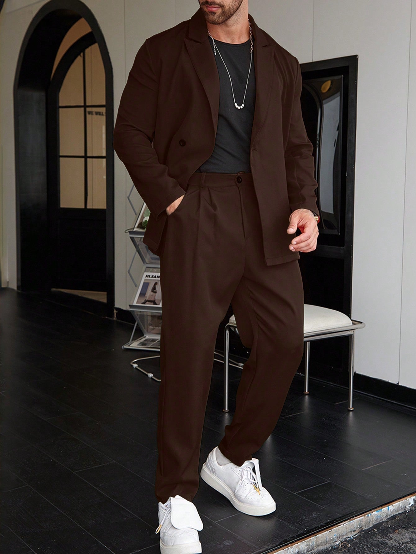 Old Money Casual One-Color Men’s Suit