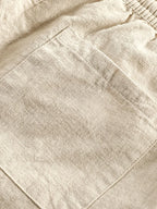 Linen Cotton Blend Shorts