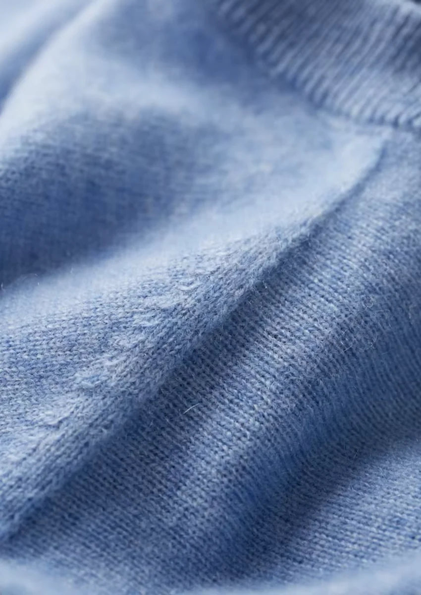 100% CASHMERE CLASSIC CREWNECK T-SHIRT