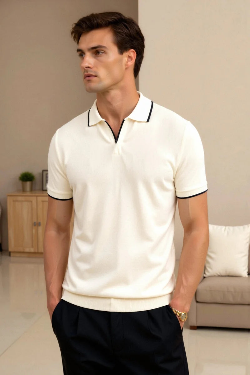 Norvale Contrast Slim Fitted Polo