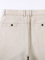 Straight-Leg Pants with Elastic Waistband