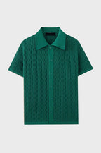 Knitted Button Up Shirt