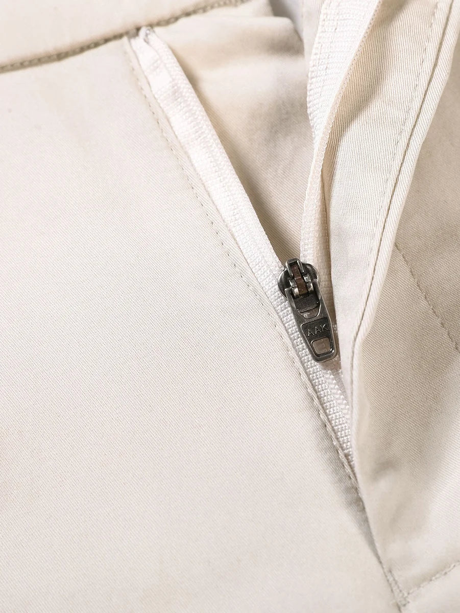 Straight-Leg Pants with Elastic Waistband