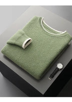 NORVALE WOOL TWO TONE CREWNECK