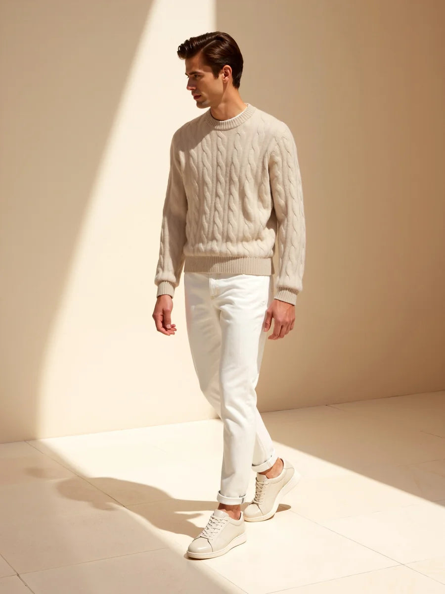 Cashmere Cable Knit Sweater
