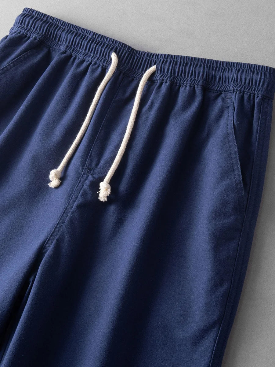Straight-Leg Linen Pants