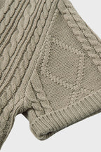 Collar Knitted Short Sleeve Shirt